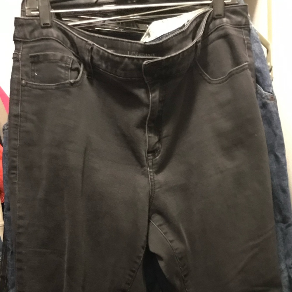 Lane Bryant black light-washed denim